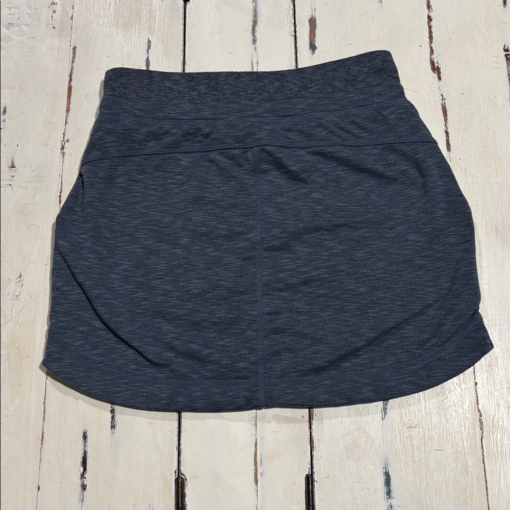 ATHLETA techie terry grey blue mini skirt - Picture 4 of 9